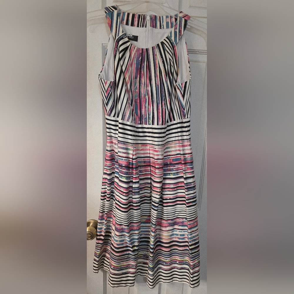 Nine West Multicolor Striped Midi Dress